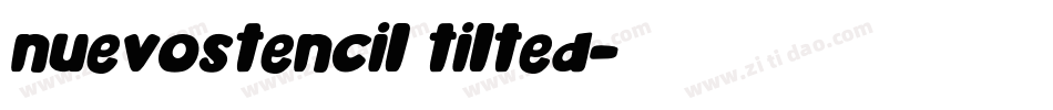 nuevostencil tilted字体转换